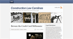 Desktop Screenshot of constructionlawcarolina.com