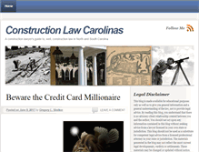 Tablet Screenshot of constructionlawcarolina.com